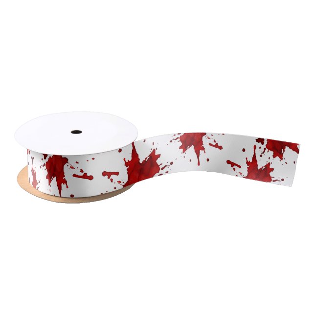 Blood Splatter Satin Ribbon (Spool)