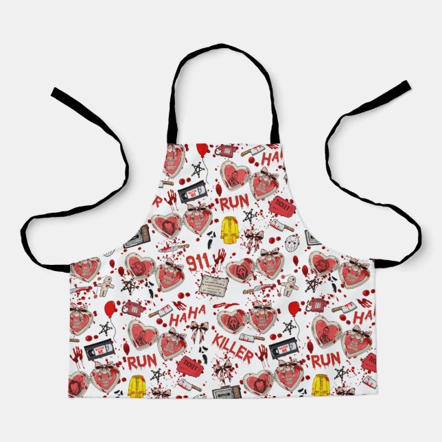 Blood Splatter Scary Movie  Apron (Front)