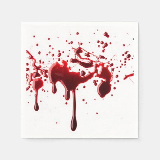blood splatter third napkins (Front)
