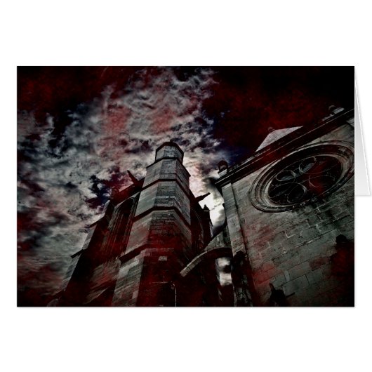 Blood splattered cathedral cards (Front Horizontal)