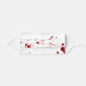 Blood splatters adult cloth face mask (Front, Folded)