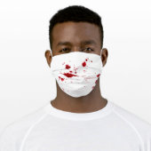 Blood splatters adult cloth face mask (Worn)