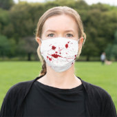 Blood splatters adult cloth face mask (Outside)