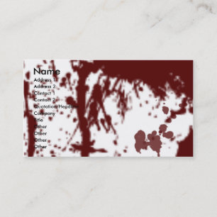 BLOOD STAINED PROFILE CARD