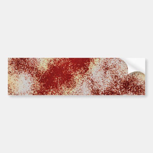 blood stained splatter bumper sticker