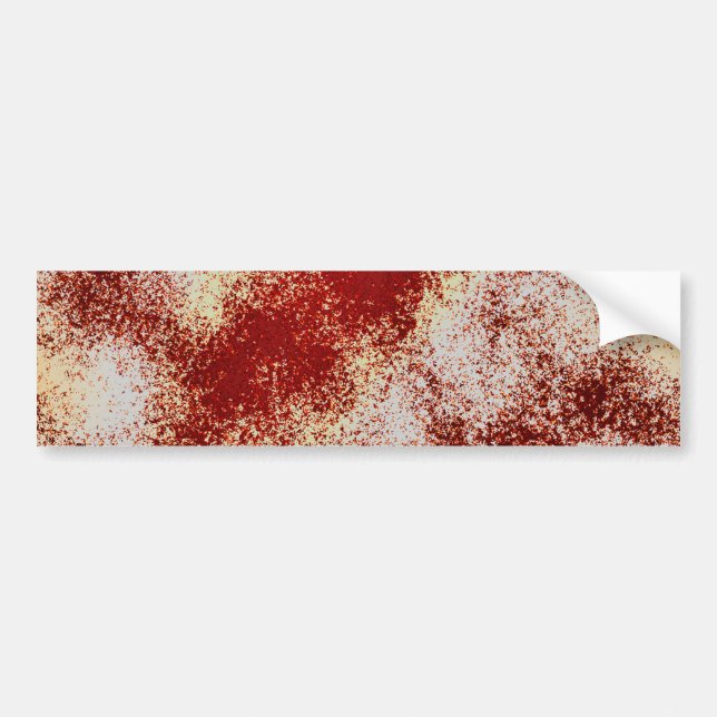 blood stained splatter bumper sticker (Front)