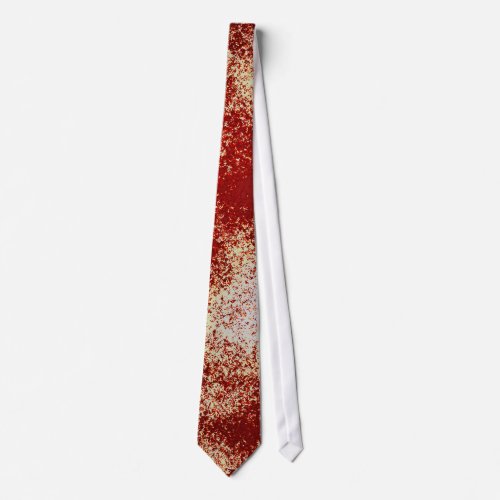 blood stained splatter tie