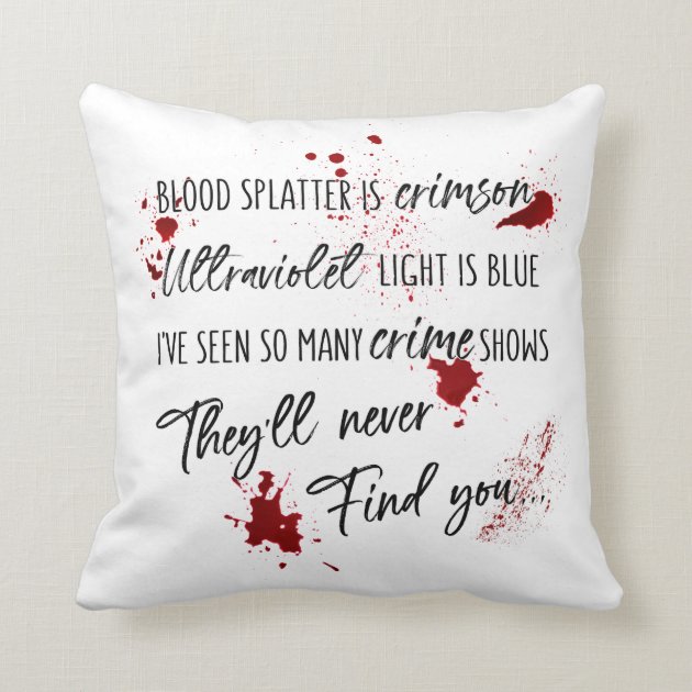 how to get blood stains out of pillows
