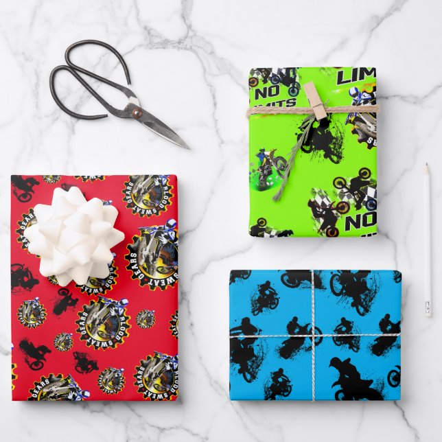 Blood Sweat Gears Wrapping Paper Sheets (Front)