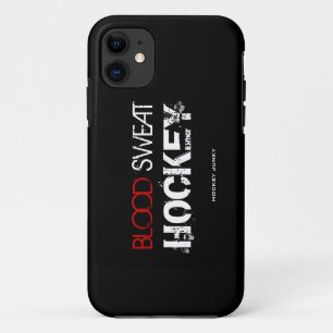 BLOOD SWEAT HOCKEY iPhone 11 CASE