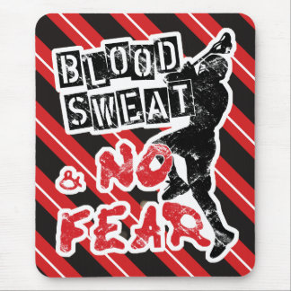 Blood Sweat & No Fear Lacrosse Mousepad