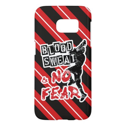 Blood Sweat  No Fear Lacrosse Samsung Case