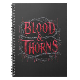 Blood & Thorns Gothic Design – Dark and Edgy  Notebook