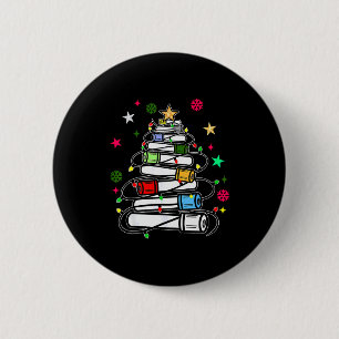 Blood Tube Christmas Tree Phlebotomist Tech Phleb  Button