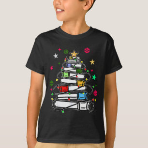 Blood Tube Christmas Tree Phlebotomist Tech Phleb T-Shirt