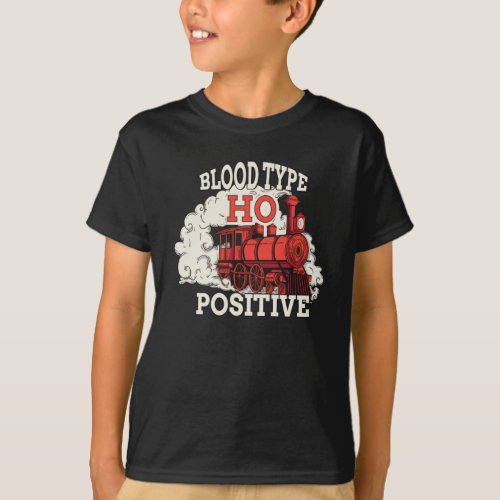 Blood Type HO Positive Outfit for a Model T_Shirt