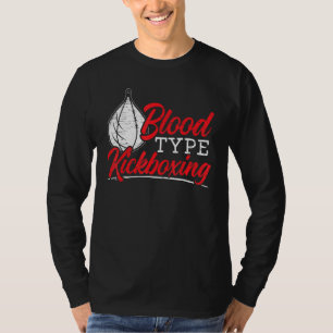 Blood Type Kickboxing Kickboxer Combat Fighting MM T-Shirt