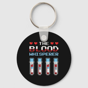 Blood Whisperer Vacutainer Phlebotomist Phlebotomy Keychain