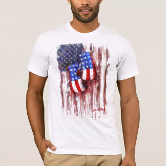 Blood, White, and Blue (American Boxing Tradition) T-Shirt