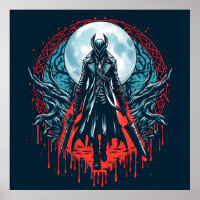 Bloodborne Video Game Hunters Poster