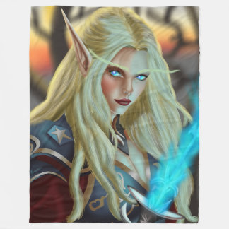 Bloodelf Magician Fleece Blanket