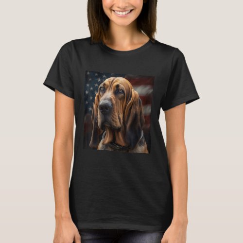 Bloodhound 4th of July  Bloodhound USA T_Shirt