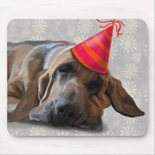 Bloodhound After the Party Mouse Pad
