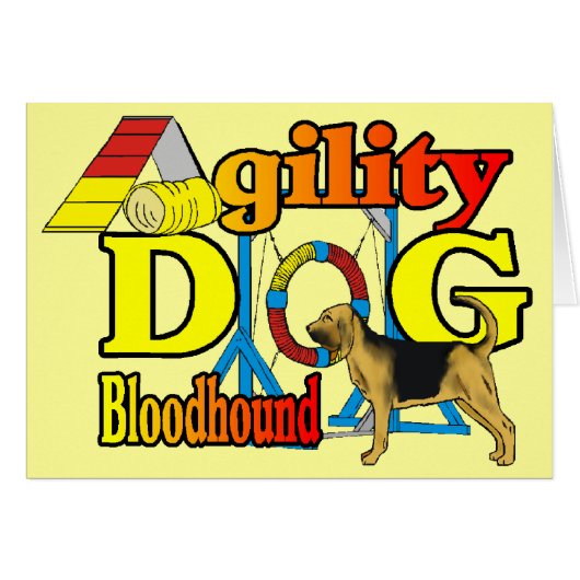 Bloodhound Agility Gifts (Front Horizontal)