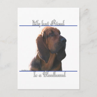 Bloodhound Best Friend; Bloodhound gifts; Postcard