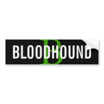 Bloodhound Breed Monogram Design Bumper Sticker