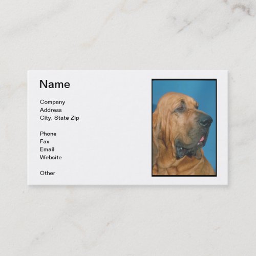 Bloodhound Business Card