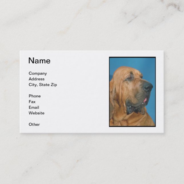 Bloodhound Business Card (Front)