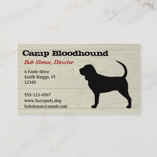 Bloodhound Business Card Template