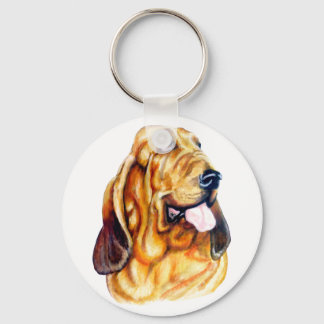 Bloodhound Bust Keychain