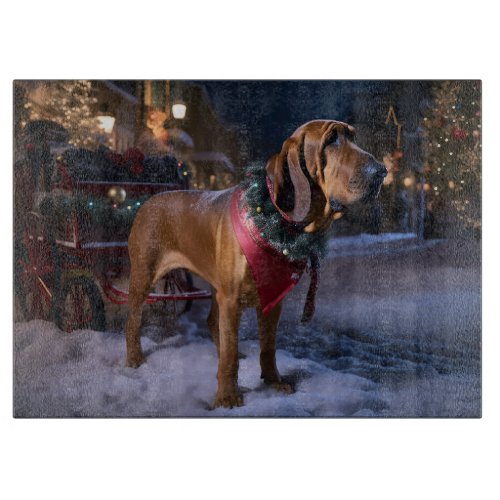 Bloodhound Christmas Festive Season Cutting Board