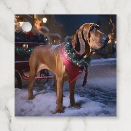 Bloodhound Christmas Festive Season Favor Tags