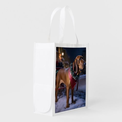 Bloodhound Christmas Festive Season Grocery Bag