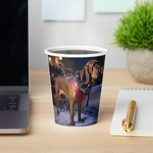 Bloodhound Christmas Festive Season Paper Cups