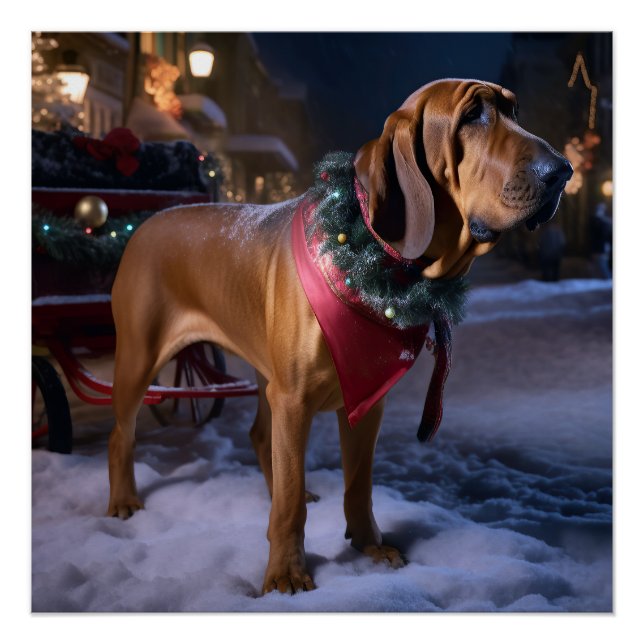 Bloodhound Christmas Festive Season Poster (Front)