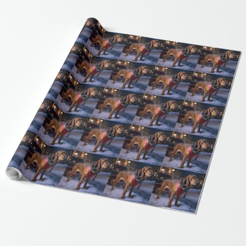 Bloodhound Christmas Festive Season Wrapping Paper