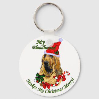 Bloodhound Christmas Gifts Keychain