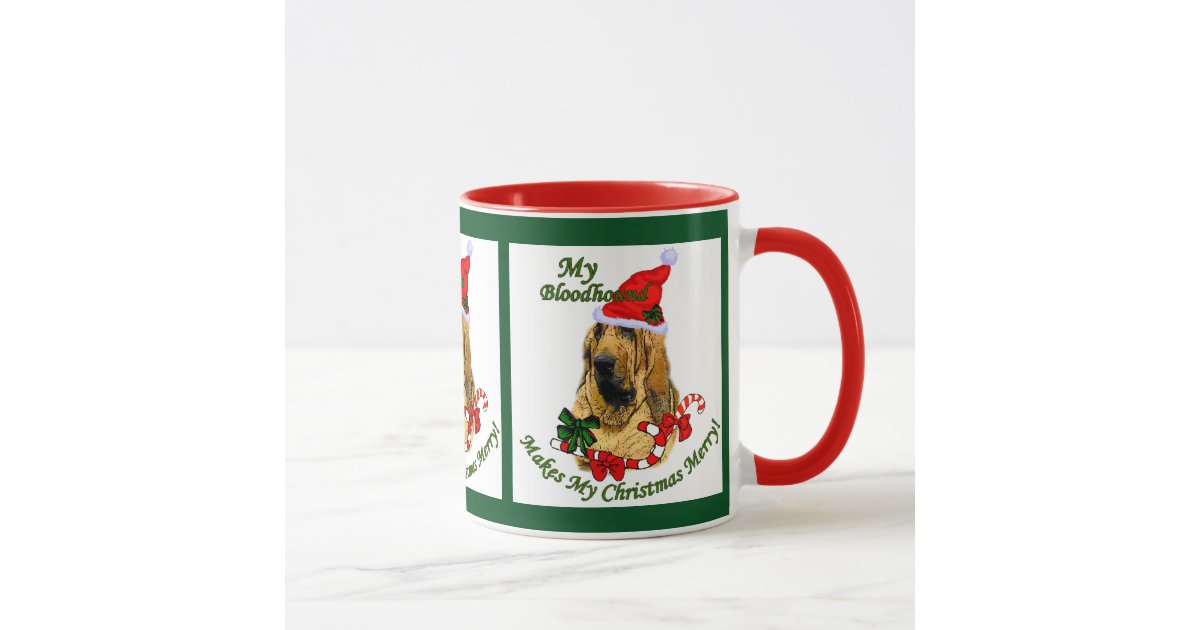 Bloodhound Christmas Gifts Mug | Zazzle.com