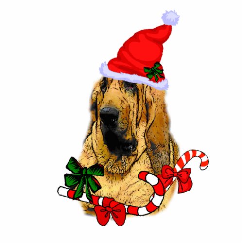 Bloodhound Christmas Gifts Statuette