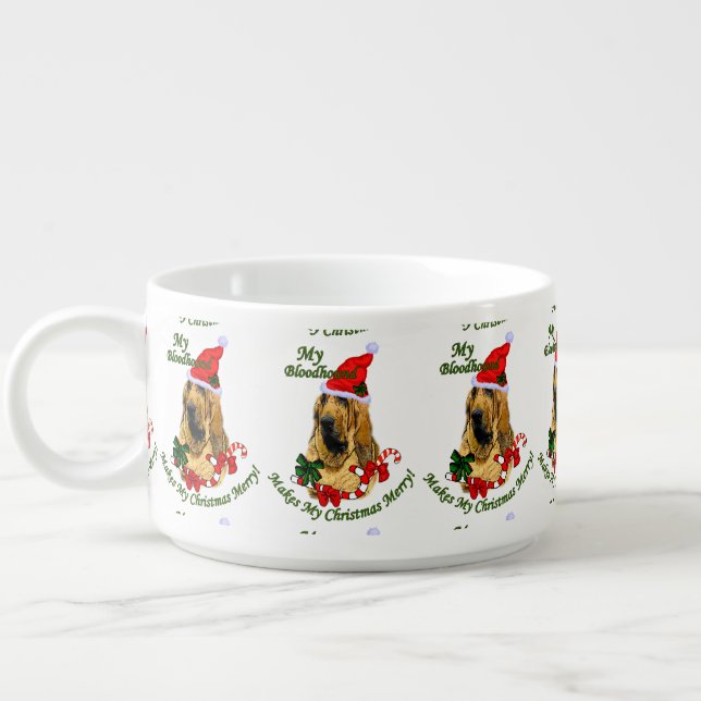 Bloodhound Christmas Merry Bowl (Right)