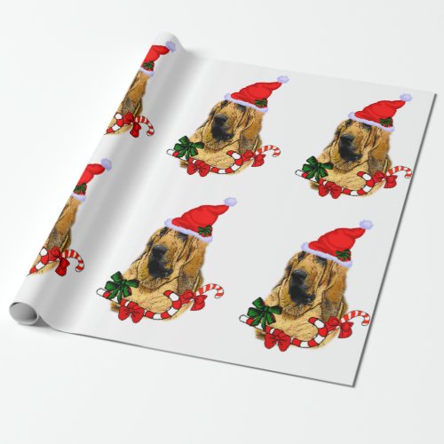 Bloodhound Christmas Wrapping Paper