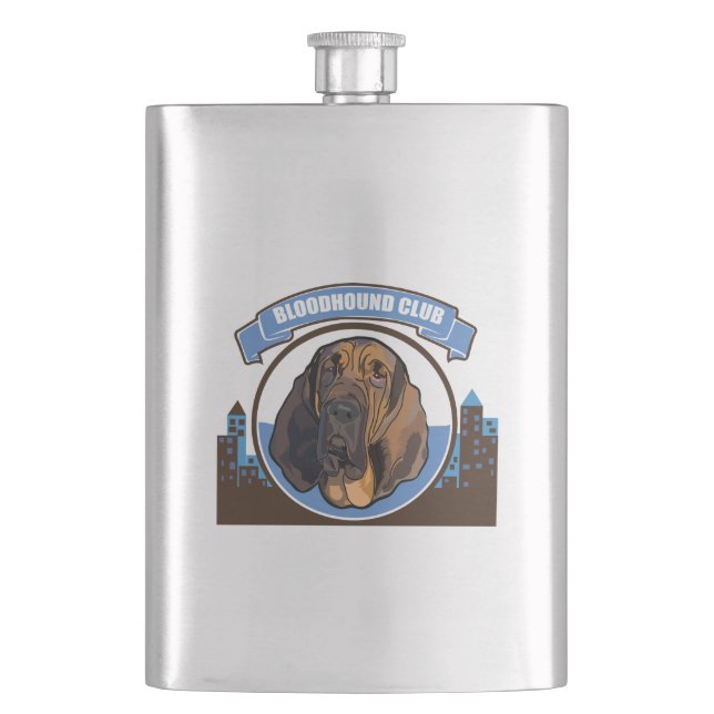 Bloodhound Club Flask (Front)