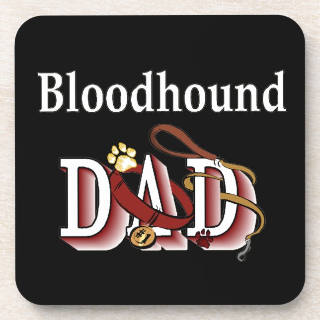 Bloodhound Dad Coaster (Front)