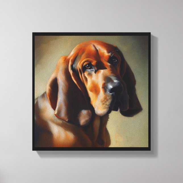 Bloodhound Dog  Canvas Print (Front)