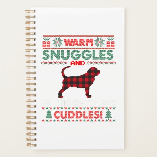 Bloodhound Dog Christmas Pajama Shirt Ugly Christm Planner