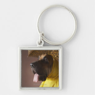 Bloodhound dog. keychain